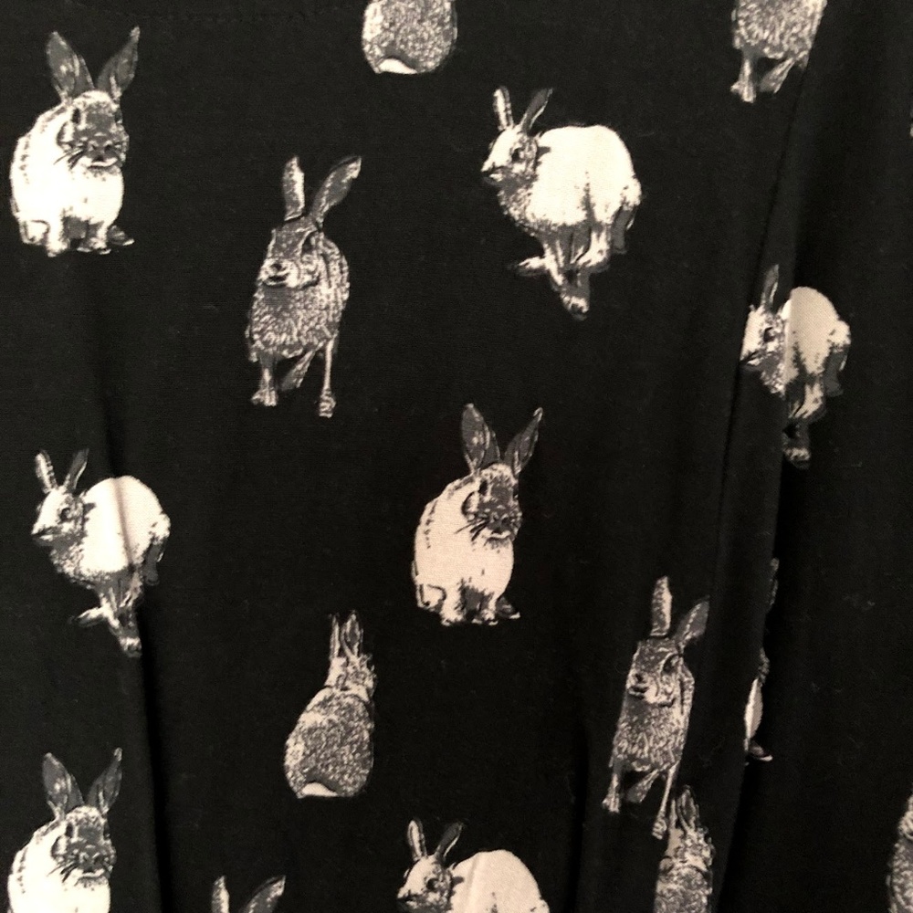 H&M Size 14 Swing Dress with Bunny Print